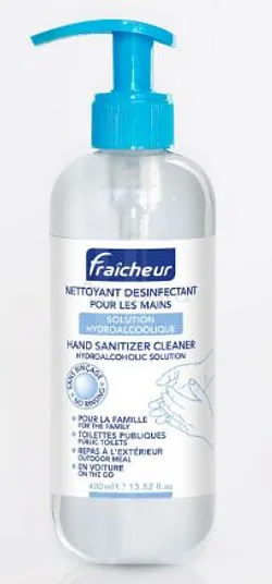 FRAICHEUR SOLUTION HYDROALCOOLIQUE 400ML
