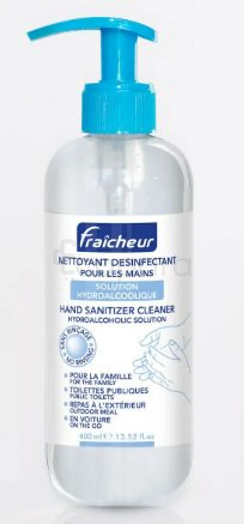 FRAICHEUR SOLUTION HYDROALCOOLIQUE 400ML