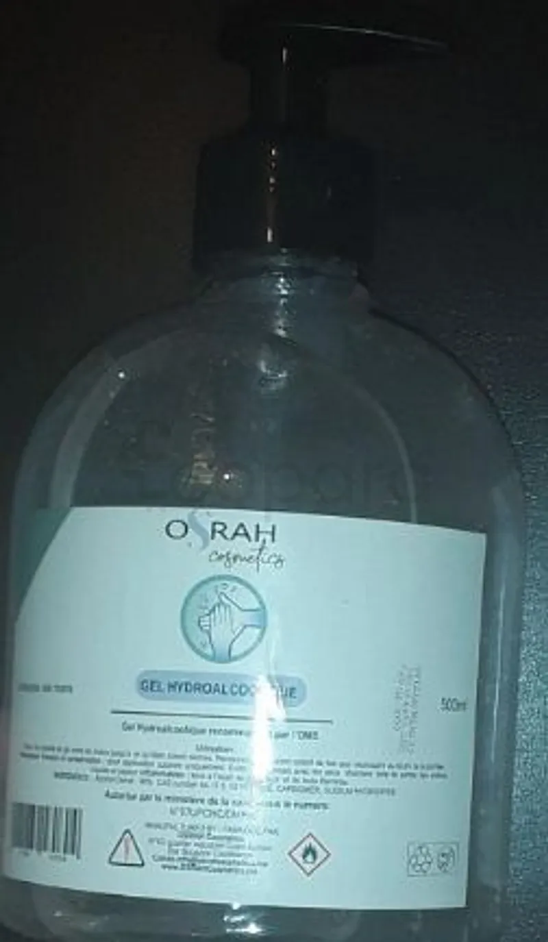 OSRAH GEL HYDROALCOOLIQUE ANTISEPSIE DES MAINS 500ML
