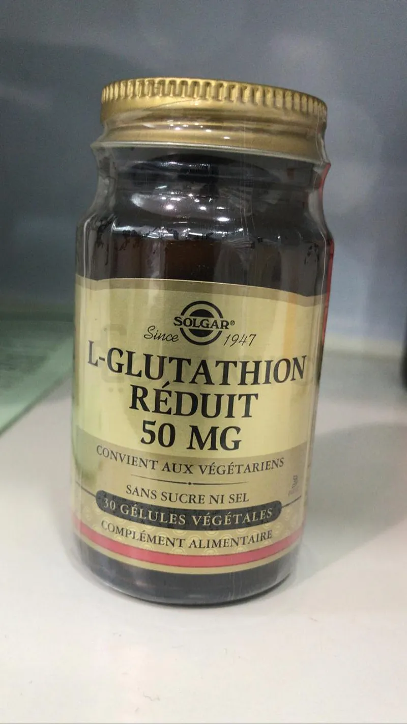 SOLGAR L-GLUTATHION REDUIT 50MG BOITE DE 30 GELULES