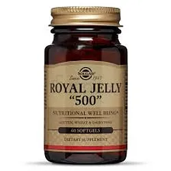 SOLGAR GELÉE ROYALE ROYAL JELLY 500MG BOITE DE 60 GELULES
