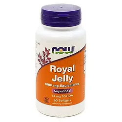 NOW GELÉE ROYALE ROYAL JELLY 1000MG BOITE DE 60 GELULES