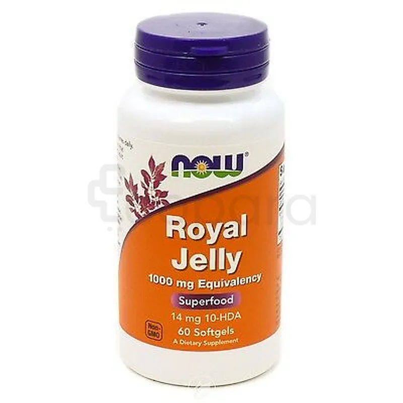 NOW GELÉE ROYALE ROYAL JELLY 1000MG BOITE DE 60 GELULES