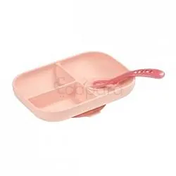 BÉABA SET REPAS ASSIETTE ROSE REFERENCE C1162297