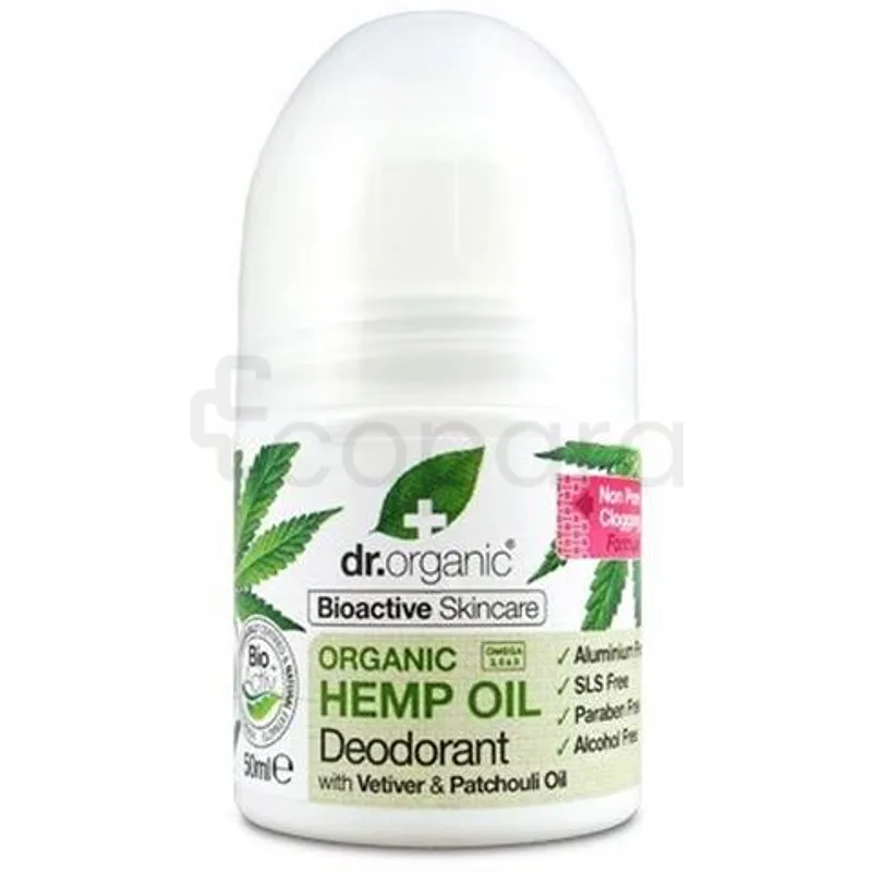 DR ORGANIC HEMP OIL DEODORANT 50ML