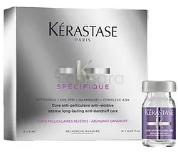 KERASTASE SPECIFIQUE CURE ANTI-PELLICULAIRE INTENSE BOITE DE 12 DE 6ML