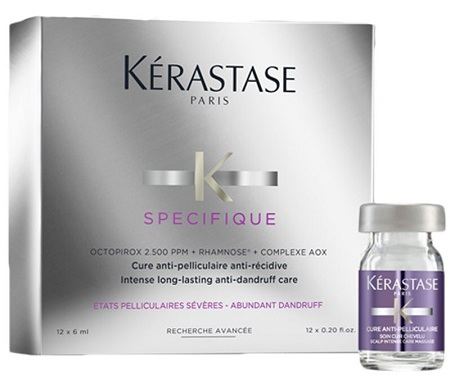 KERASTASE SPECIFIQUE CURE ANTI-PELLICULAIRE INTENSE BOITE DE 12 DE 6ML