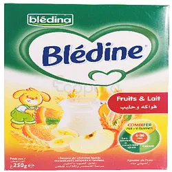BLEDINA BLEDINE CEREALES FRUITS ET LAIT 250G