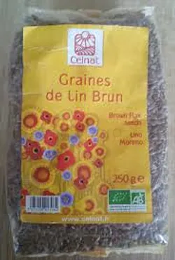 CELNAT GRAINES DE LIN BRUN 250G
