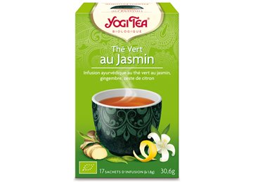 YOGI TEA THE VERT AU JASMINE INFUSION BOITE DE 17 SACHETS