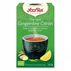 YOGI TEA GINGEMBRE CITRON BOITE DE 17 SACHETS