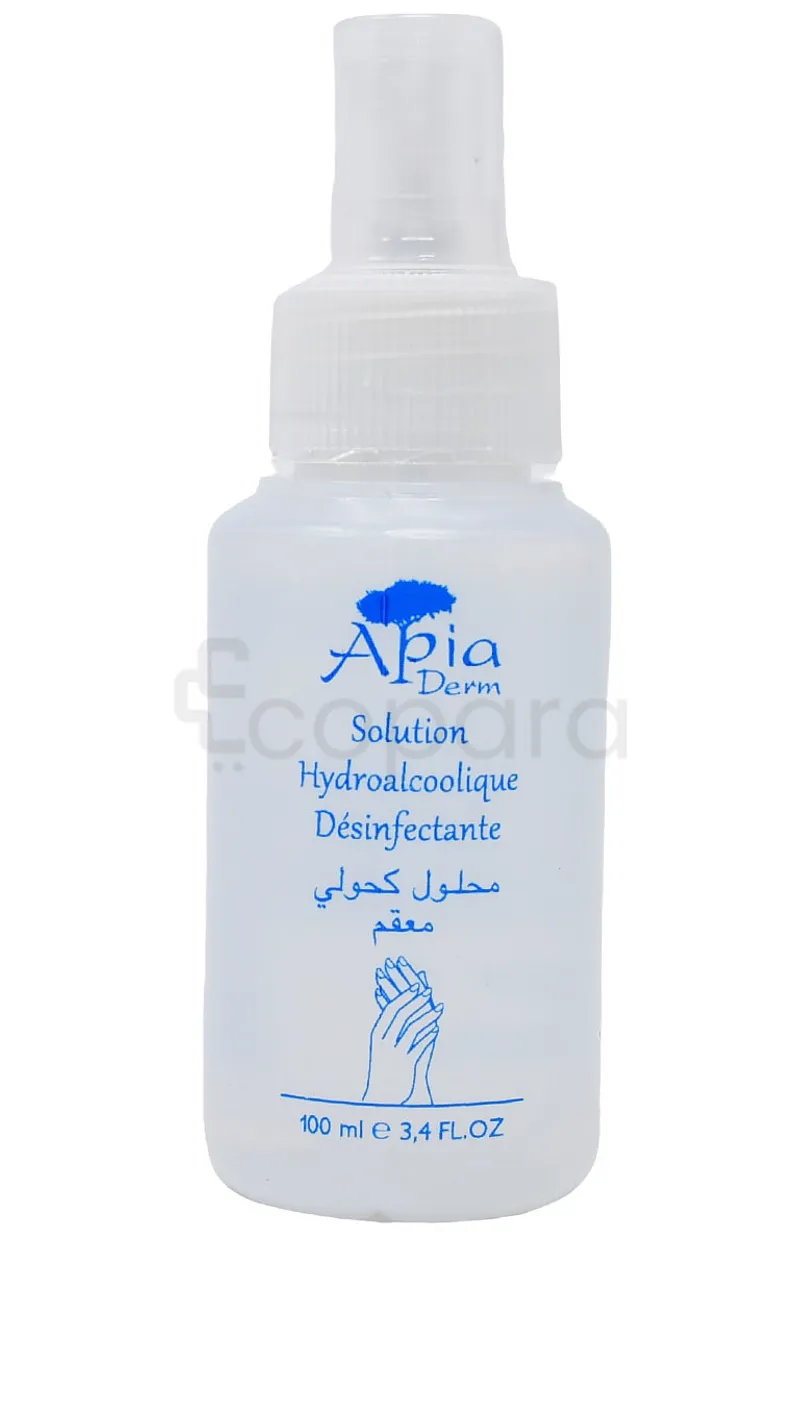 APIA DERM SOLUTION HYDROALCOOLIQUE DESINFECTANTE 100ML