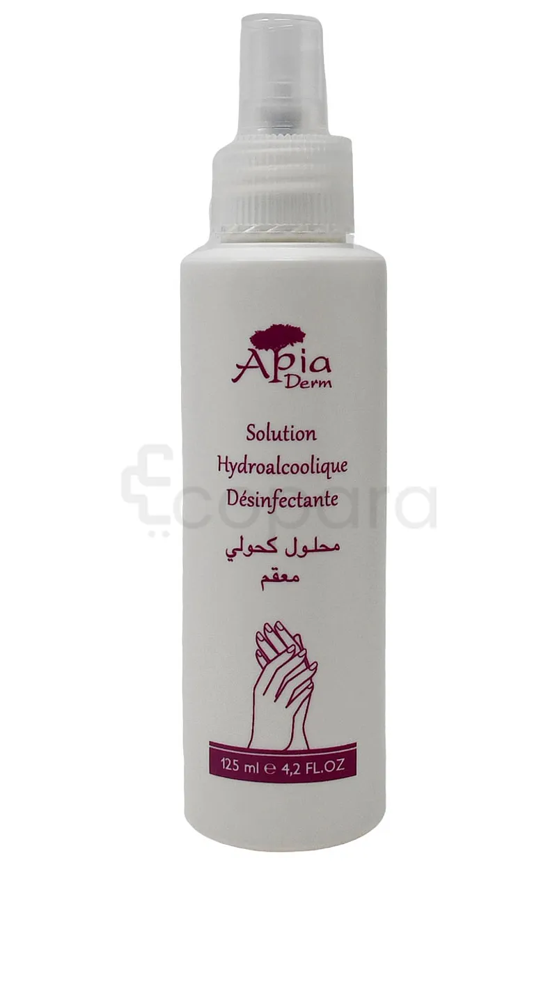 APIA DERM SOLUTION HYDROALCOOLIQUE 125ML