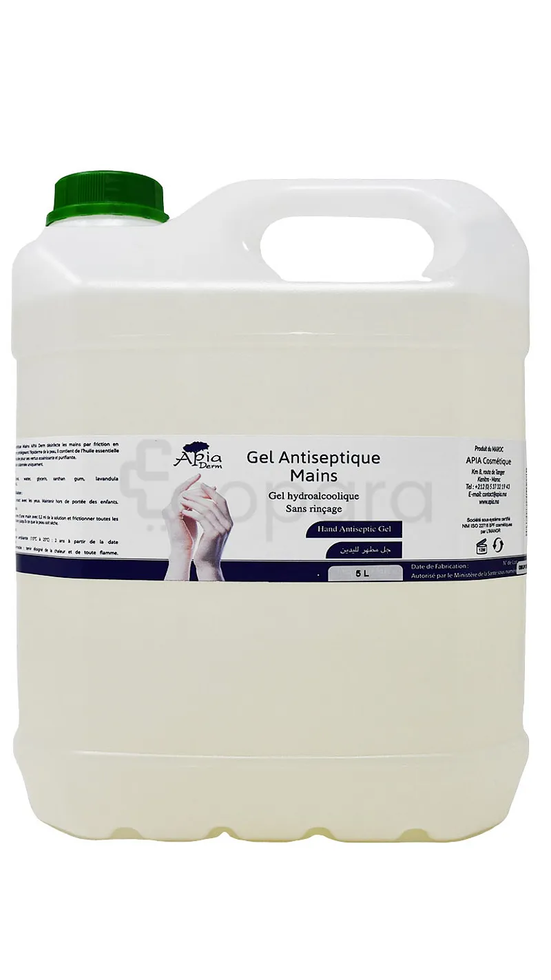 APIA DERM GEL ANTISEPTIQUE MAINS 5L