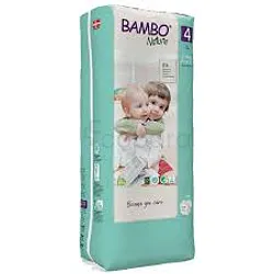 BAMBO NATURE COUCHES BEBE 7-14KG TAILLE 4 BOITE DE 48