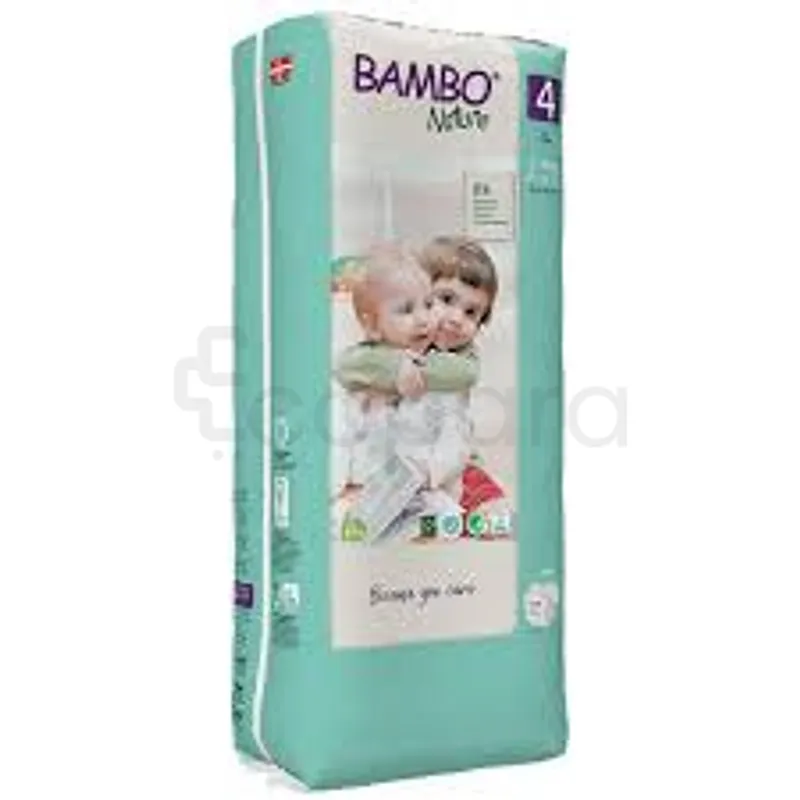 BAMBO NATURE COUCHES BEBE 7-14KG TAILLE 4 BOITE DE 48