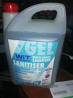 SANITISER GEL MULTI-USAGE 5L