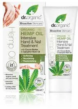 DR ORGANIC HUILE DE CHANVRE SOIN INTENSIF MAINS ET ONGLES 100ML
