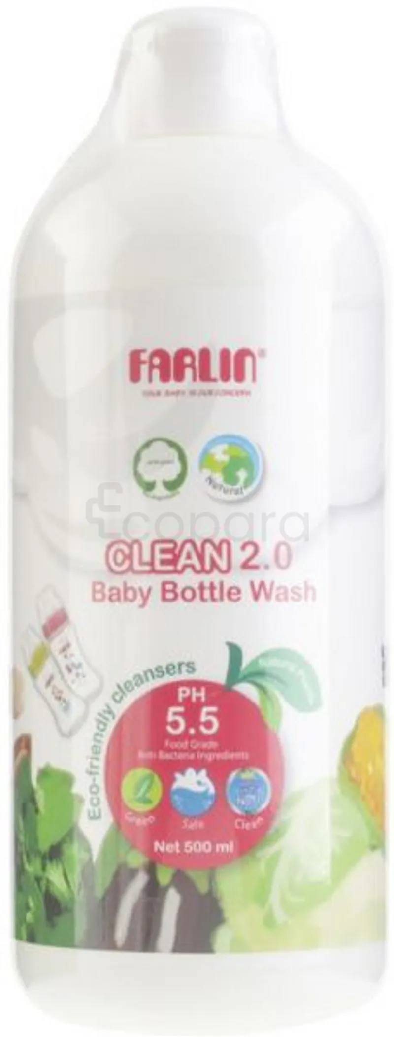 FARLIN CLEAN 2.0 BABY BOTTLE WASH 500ML