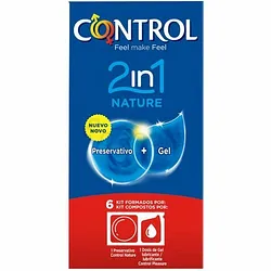 CONTROL 2 EN 1 NATURE PRESERVATIF BOITE DE 6