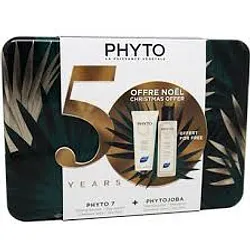 PHYTO PACK OFFRE NOEL PHYTO 7 CREME DE JOUR 50ML + PHYTOJOJOBA SHAMPOOING 100ML