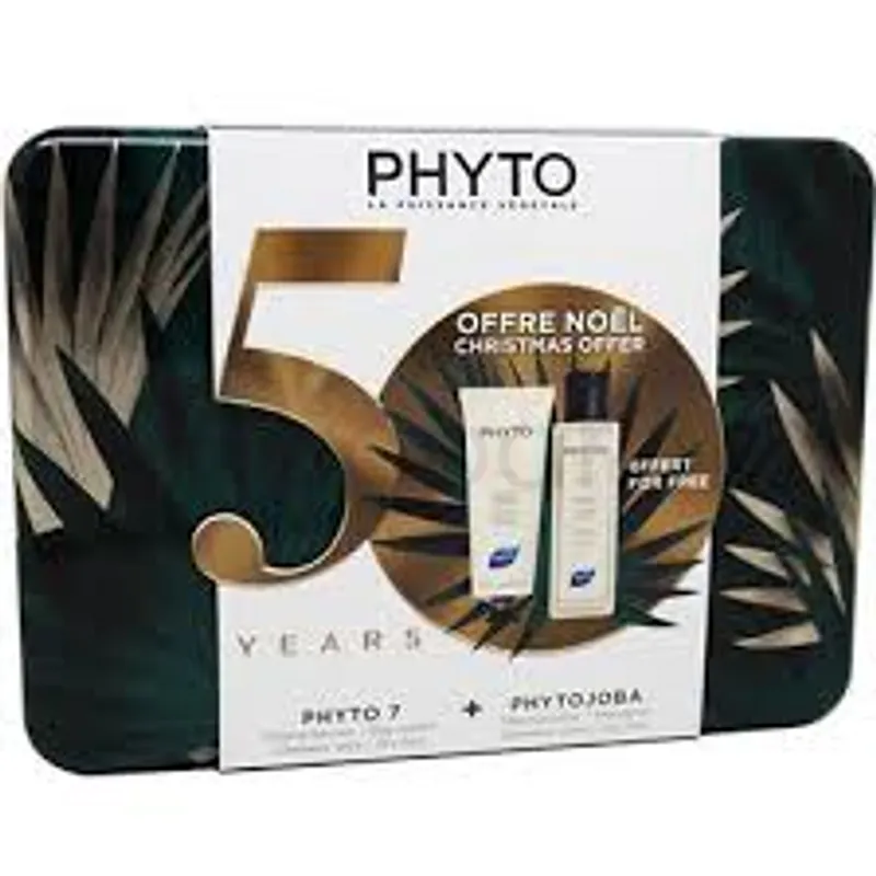 PHYTO PACK OFFRE NOEL PHYTO 7 CREME DE JOUR 50ML + PHYTOJOJOBA SHAMPOOING 100ML