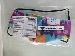 SANCTURAY BAVETTE POUR ENFANTS MAUVE ET BLEU /UNITE
