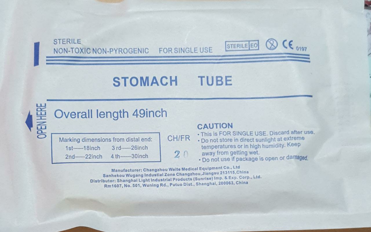 STOMACH SONDE GASTRIQUE CH20