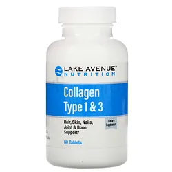 LAKE AVENUE COLLAGEN TYPE 1&3 BOITE DE 60 COMPRIMES