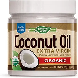 NATURE'S WAY COCONUT OIL EXTRA VIRGIN ORGANIC 448G