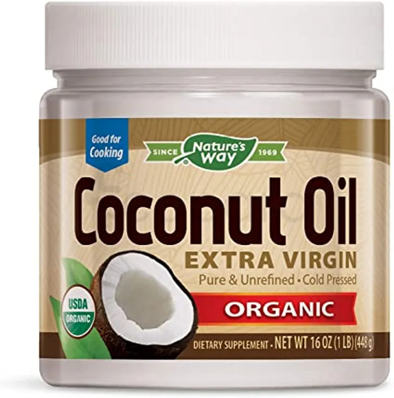 NATURE'S WAY COCONUT OIL EXTRA VIRGIN ORGANIC 448G
