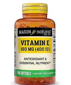 MASON NATURAL VITAMIN E 180MG 400IU BOITE DE 100 GELULES
