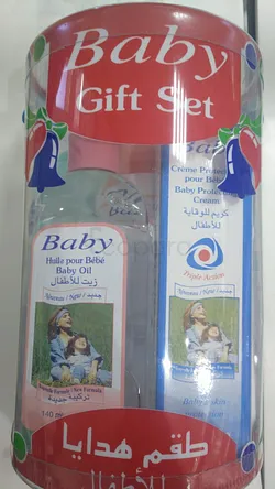 BABY GIFT SET PACK CREME PROTECTRICE POUR BEBE + HUILE POUR BEBE