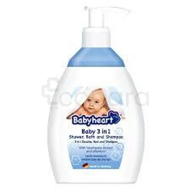 BABYHEART BABY 3 IN 1 SHOWER BATH AND SHAMPOO BAIN DOUCHE ET SHAMPOOING 250ML