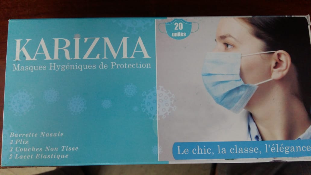 KARIZMA MASQUES HYGENIQUES DE PROTECTION BOITE DE 20