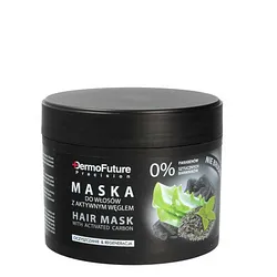 DERMOFUTURE MASKA MASQUE CAPILLAIRE AU CHARBON ACTIF 300G