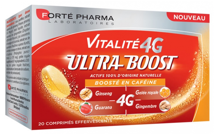 FORTE PHARMA VITALITE 4G ULTRA BOOST 4G B20 COMPRIMES EFFERVESCENTS