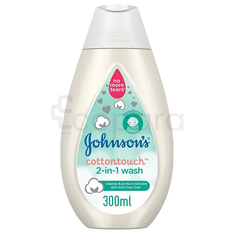 JOHNSON'S BABY COTTON TOUCH 2IN1 WASH 300ML