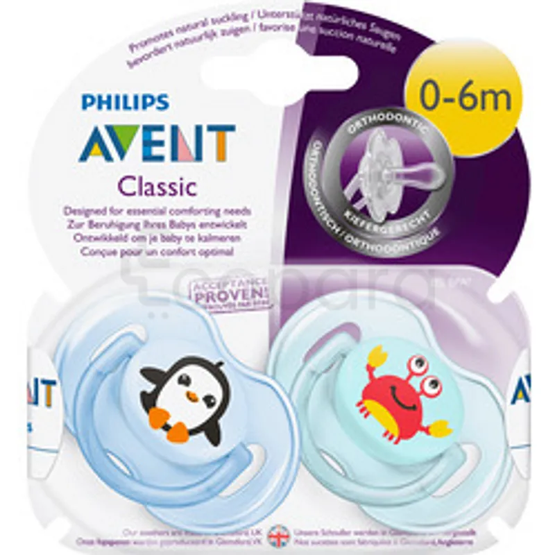 AVENT SUCETTE CLASSIQUE 0-6MOIS REFERENCE SCF169/33