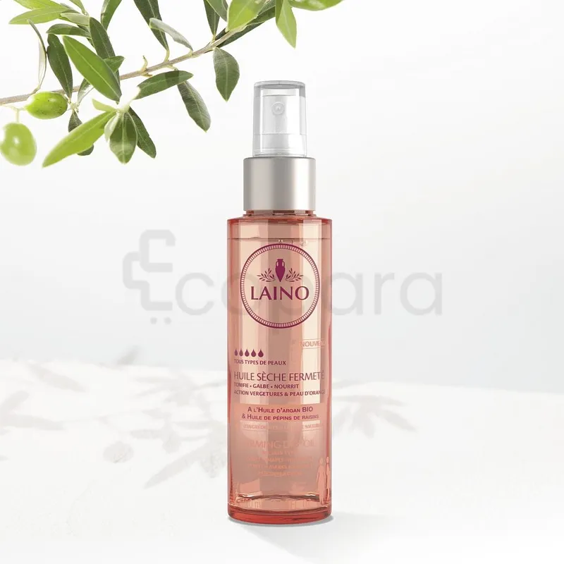 LAINO HUILE SECHE FERMETE A L'HUILE D'ARGAN BIO ET HUILE DE PEPINS DE RAISINS 100ML