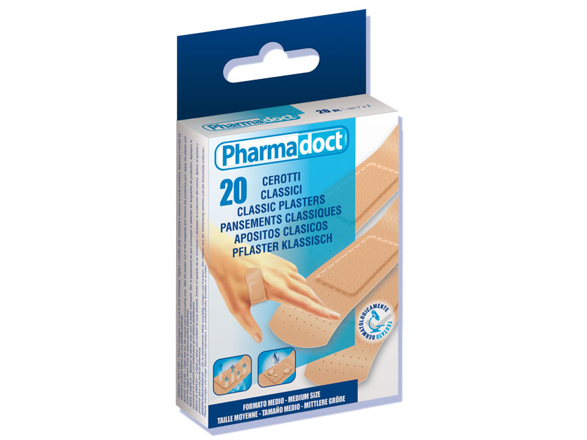PHARMADOCT PANSEMENTS CLASSIQUES 7*2CM B20 REFERENCE ART.110024