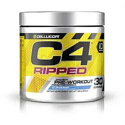 CELLUCOR C4 RIPPED PRE-WORKOUT ICY BLUE RAZZ 180G