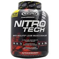 MUSCLETECH NITROTECH STRAWBERRY 4 POUNDS