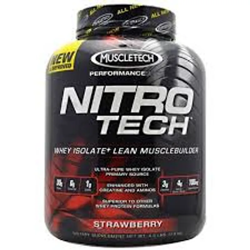 MUSCLETECH NITROTECH STRAWBERRY 4 POUNDS