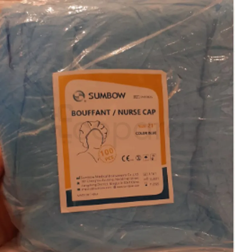 SUMBOW BOUFFANT NURSE CAP BLEU REFERENCE SM50025