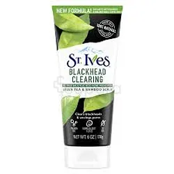 ST.IVES BLACKHEAD CLEAING OIL-FREE SALCYLIC ACID ACNE MEDICATION GREEN TEA SCRUB 170G