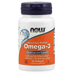 NOW OMEGA-3 CARDIO VASCULAIRE BOITE DE 30 GELULES