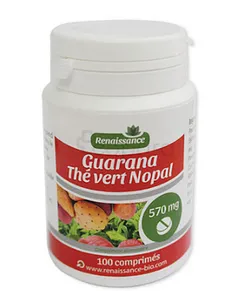 GPH RENAISSANCE GUARANA THE VERT NOPAL 570MG BOITE DE 100 COMPRIMES