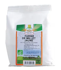MOULIN DES MOINES FARINE DE MILLET JAUNE 500G