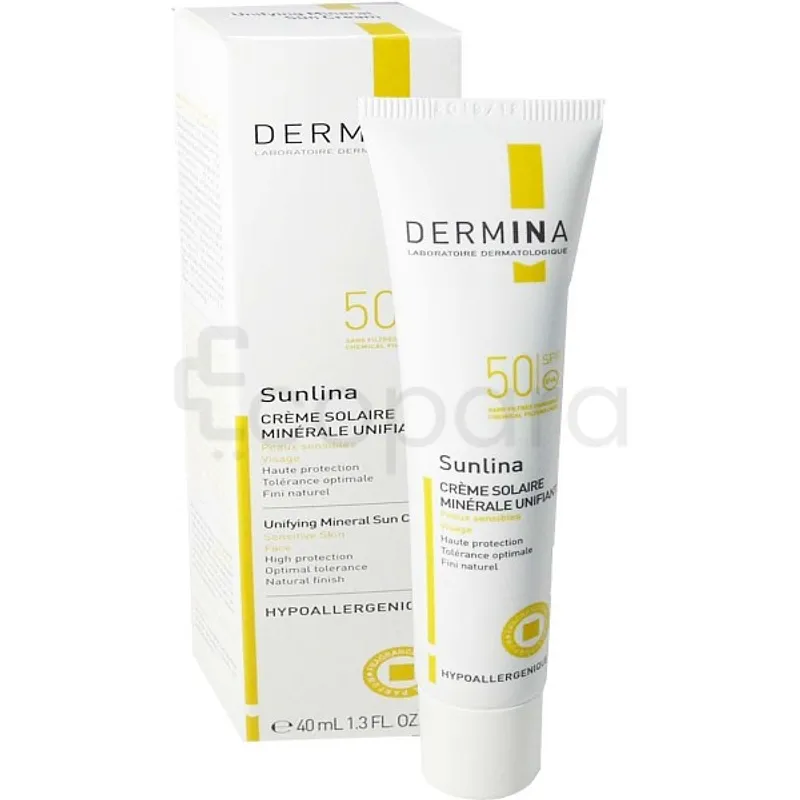DERMINA SUNLINA CREME SOLAIRE MINERALE UNIFIANTE SPF50+ 40ML